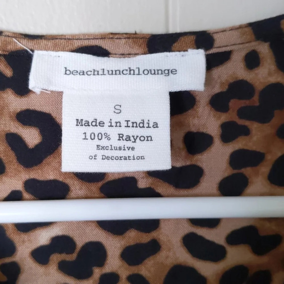 Beachlunchlounge Leopard Print Tassel Dress - Picture 3 of 6